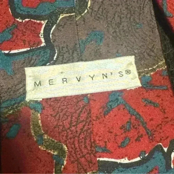 Vintage Mervyn’s Men’s Abstract Tie - Picture 5 of 6